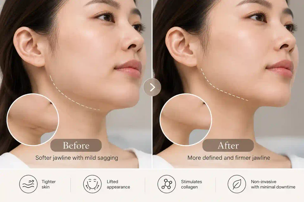 Ultherapy for Jawline Before and After